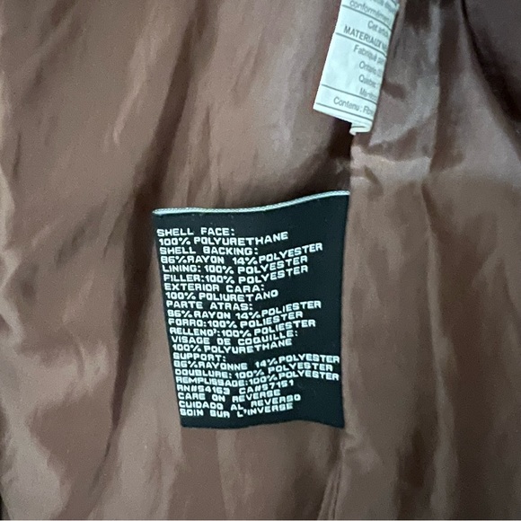 Guess women’s leather jacket, brown Size M - Picture 6 of 6